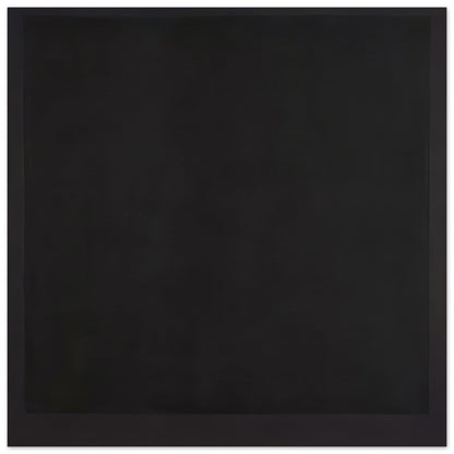 Mark Rothko abstract art poster featuring layered black and charcoal grey colour fields with subtle dark burgundy tones, minimalist Color Field painting for modern wall art.
