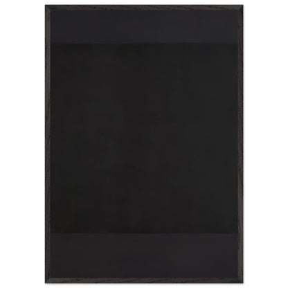 Mark Rothko abstract art print featuring layered charcoal black and deep grey colour fields in a minimalist, atmospheric composition.