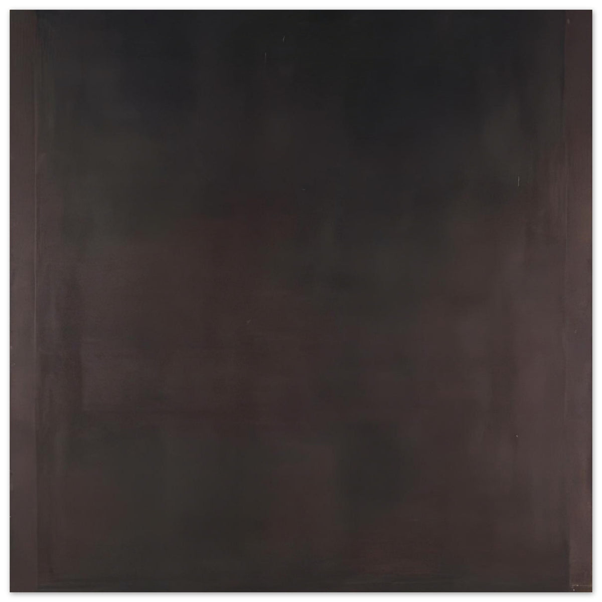 Mark Rothko abstract art poster featuring deep black, charcoal grey, and subtle dark brown tones in a minimalist colour field composition.