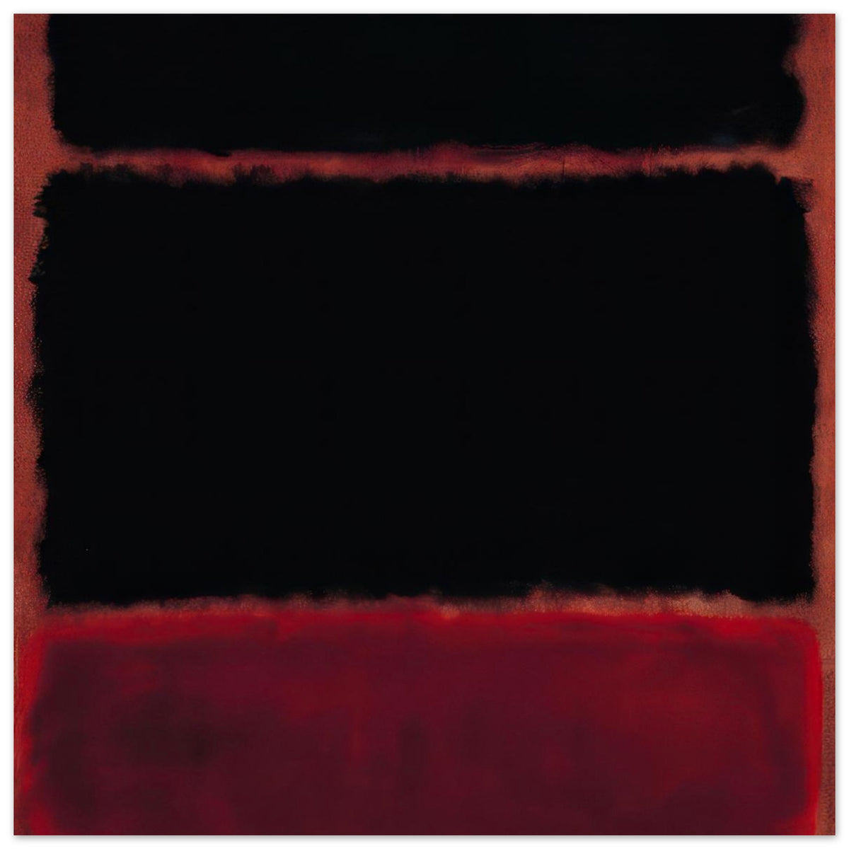 Black in Deep Red  1957 – Mark Rothko Poster | Abstract Wall Art