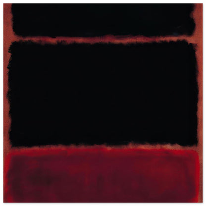 Black in Deep Red  1957 – Mark Rothko Poster | Abstract Wall Art